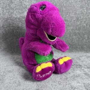 Vintage Hand Puppet Barney The Purple Dinosaur 1992‎ Dakin Plush Stuffed Animal